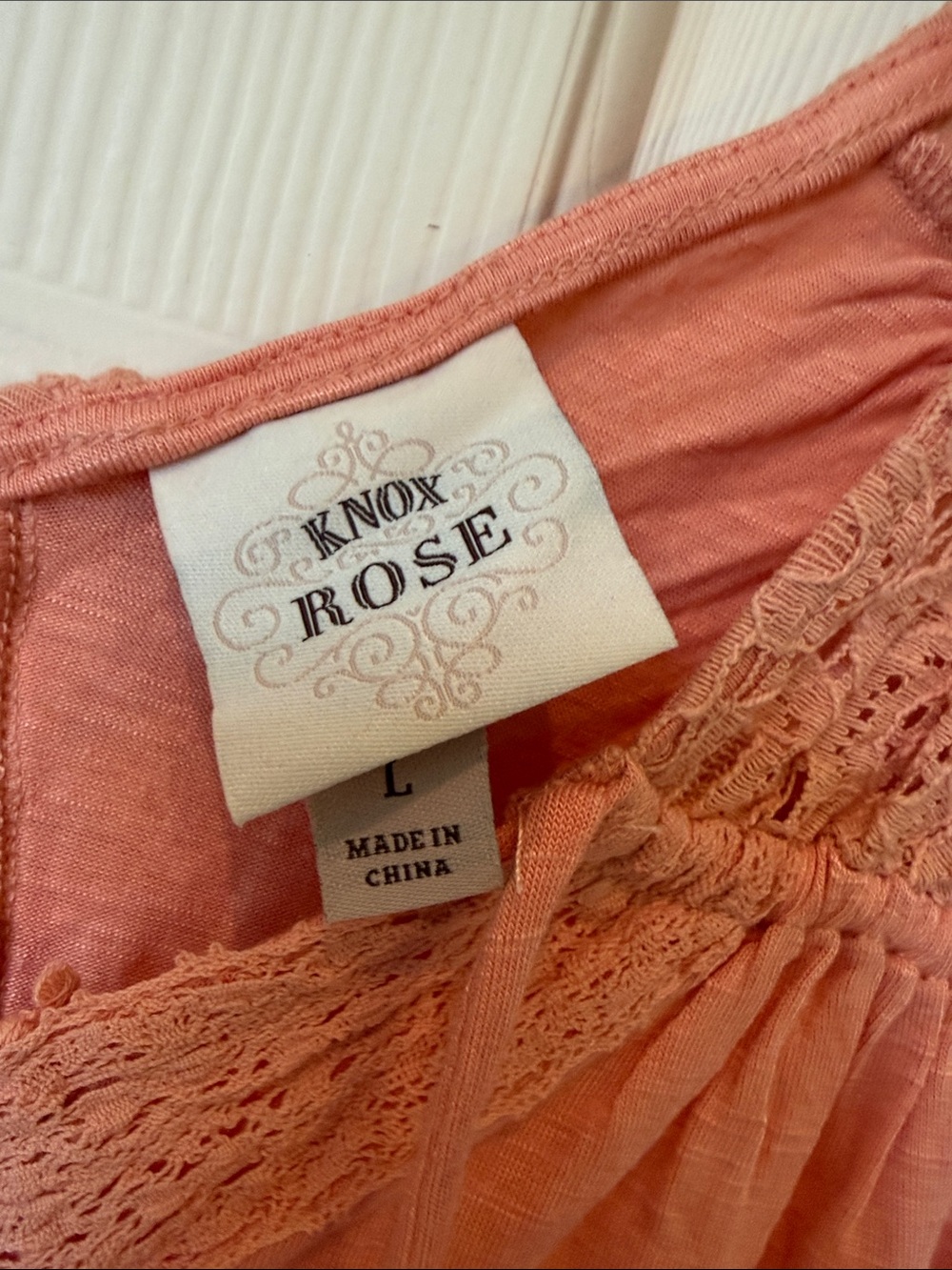Knox Rose Crochet-Trim V-Neck Camisole in Dusty Rose - Picture 2 of 5